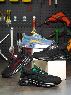 Light Weight Breathable Work Shoes With Steel Toe Sport Safety Shoes For Men Anti Smashing Anti Puncture Summer Sport Safety Shoes p 35616249