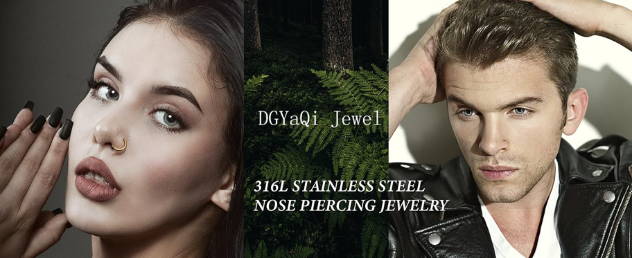 1 5Pcs 16G Surgical Steel Nose Rings Hoop For Women Men Septum Jewelry Surgical Steel Septum Piercing Jewelry Daith Earrings Nose Rings Segment Nose Rings Piercing Jewelry p 24404467
