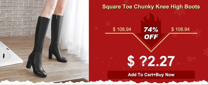 Women Fashionable Simple Warm Plush Included Square Toe Chunky Knee High Boots Beige Chunky Thigh High Boots Winter Snow Boots Valentine Day Outfit p 23000209