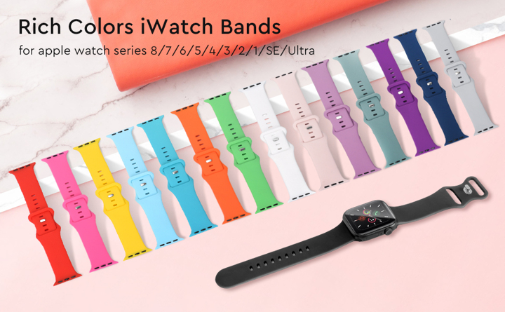 3pcs Unisex Classic Double Buckle Soft Waterproof Watch Band Set Compatible With Apple Watch Band 44MM 45MM 49MM 38MM 40MM 41MM 42MM Compatible With Apple Watch Series Ultra SE 8 7 6 5 4 3 2 1 Apple Watch Strap Apple Watch Case p 17972902