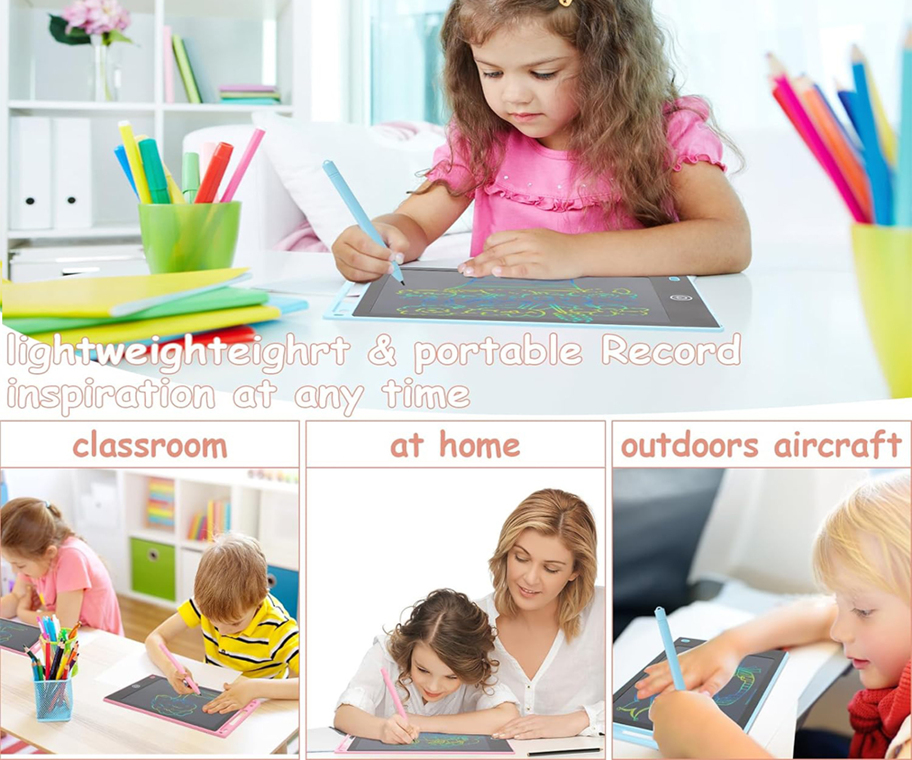 1pc Blue 8 5 Inch 10 Inch 12 Inch 6 5 Inch Lcd Writing Tablet For Kids Learning And Education As Gift For Birthday Children s Day New Year Travel Home School Restaurant Or Park Office School Drawing Student Markers Stationery Boys Girls School Supplies p 30578015