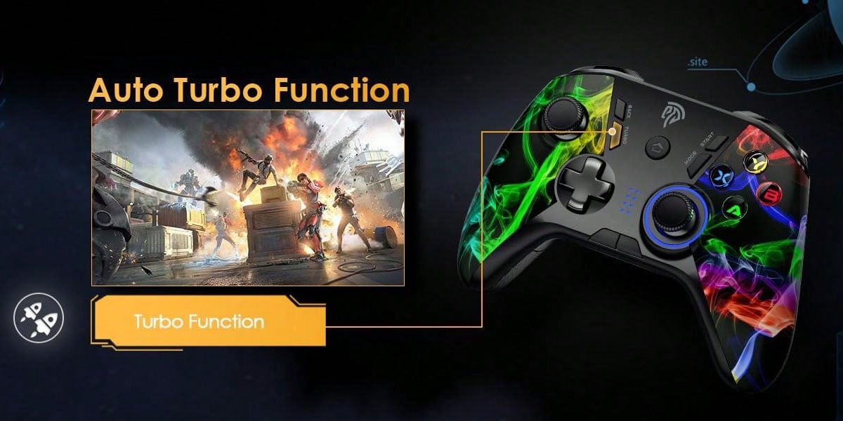 EasySMX 9110 Wireless Gaming Controller 2 4G Wireless PC Gamepad Adjustable LED Turbo Four Programmable Buttons To Support PS3 OTG Functions For Android Tablets PC TV TV Box p 30801828