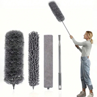 4pcs Household Dusting Cleaning Kit With Extendable Telescoping Pole And Chicken Feather Duster For Floor Ceiling And Furniture Kitchen Bathroom Home Household Suppliers p 23583607