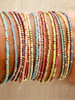 1pc Bohemian Tiny Seed Multi Copper Beaded Bracelets Rainbow Jewelry 2024 New Handmade Gift For Women Girls p 28233216