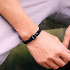 51Luckind Men Anchor Bracelet Double Layer Nautical Bracelet Gift For Him Surfing Jewelry p 26869908