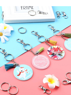 10 20 30pcs Stainless Steel Key Chains With Key Ring Holders Keychain Hooks For Lanyards Jewelry Making DIY Crafts p 105163559