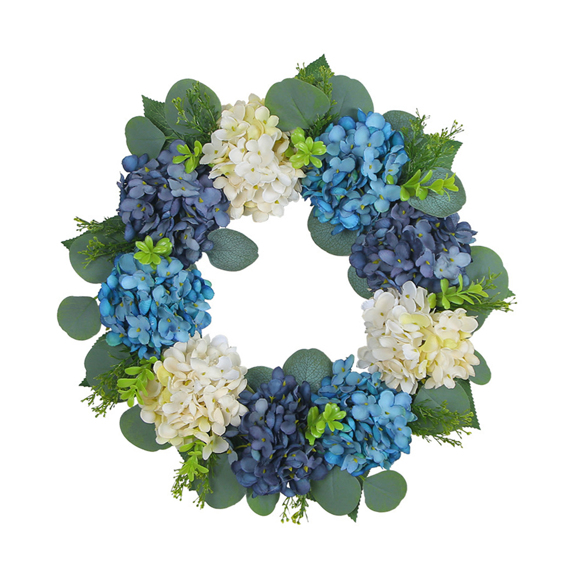 1 Piece Blue And White Embroidered Ball Floral Wreath Door Hanging Decoration Artificial Flower Vine On Bare Branches Wall Decor Suitable For Birthday Party Festival Celebration And Graduation Ceremony Decoration p 33035256