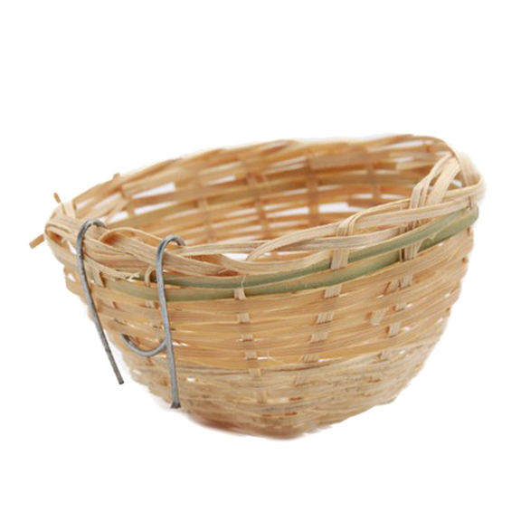 Hand Woven Bamboo Bird Nest With Hook For Hanging p 32670695