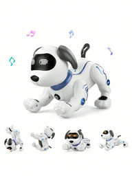 RC Robot Dog Toy Intelligent Remote Control Robot Dog Toy Kids Robot Dog Programmable Intelligent Interactive Robot Pet Toy For Kids Ages 3 12 Rechargeable Remote Control Stunt Robot Dog Simulation Animal Music Performance Demonstration Vertical Push Sit Squat Roar Etc A p 29233464