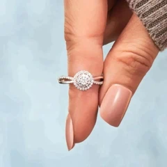 1pc Fashionable S925 Sterling Silver Birthstone Colored Cubic Zirconia Paved Full Round Circle Ring For Women Casual Or Wedding Wear Comes With Gift Box Ideal For Valentine s Day Gift p 31462394