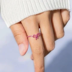 One Stylish S925 Sterling Silver Bow Detail Knot Ring In Multiple Colors Simple And Suitable For Women Daily Wear Comes With A Fine Gift Box Ideal For Girlfriend Valentine Day And Mother Day Gift p 28835210