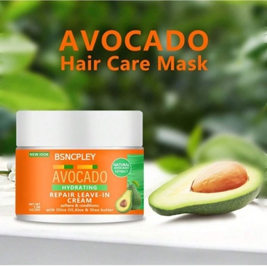 30g 60g Avocado Moisturizing Hair Mask Leave In Cream Avocado Hair Mask Contains Olive Oil Aloe Vera And Shea Butter To Soften And Condition Hair And Scalp Natural Avocado Extract Leave In Hair Condition p 31699654