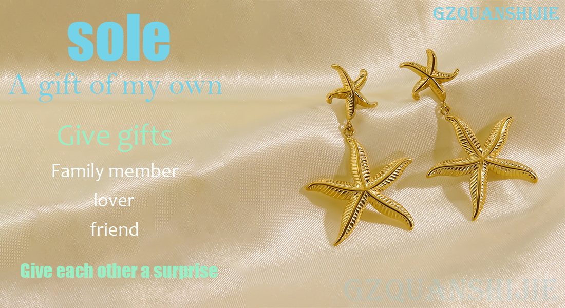 2pcs Simple Beach Style Stainless Steel Starfish Pendant Earrings 14K Gold Plated Shiny INS Style Jewelry Suitable For Teacher s Day Or Festival Gifts Vacation Dating And Daily Wear p 33670749
