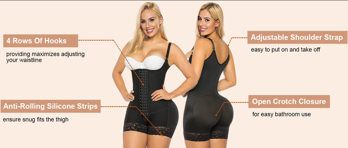 1pc Women Post Pregnancy 4 Row Hooks Shapewear Jumpsuit Waist Abdomen Shaping Suitable For Daily Or Formal Occasions p 25122213