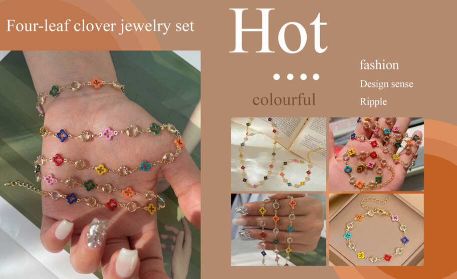 2pcs Set Fashionable And Sweet Copper Cubic Zirconia Inlaid Flower Shaped Bracelet And Necklace For Women Elegant Jewelry Gift Suitable For Daily Parties Dates And Events Versatile Accessories Set Valentines Mom Mother Mother s Day Gift p 32023736