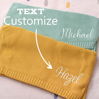 Baby Blanket Baby Gift Newborn Gift Personalized Name Embroidered Stroller Blanket Newborn Baby Gift Soft Breathable Knit Baby Shower Gift p 36162207