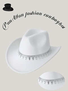 1pc Unisex Solid Color Western Style Cowboy Hat With Curved Brim For Women Men Casual Hat For Parties Festivals Travel And Jazz Party Cowboy Hat Cowgirl Hat p 28220961