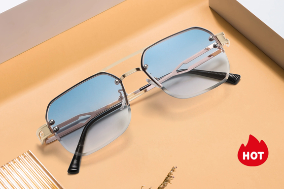1pc Unisex Metal Half Frame Decorative Stylish Oversized Eyeglasses For Leisure Elegant Shades Accessories Beach Accessories Glasses Shades Looks Street Style And Suit For Sweater Jacket Sweatshirt Hoodie Leather Pants And Cargo Pants For Summer Beach Vacation Outdoor Travel p 16940774