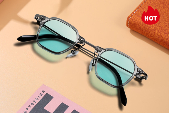1 Pair Small Square Frame Decorative Retro Personality Fashion Casual Fashion Glasses For Summer Beach Vacation Outdoor Travel p 14909613