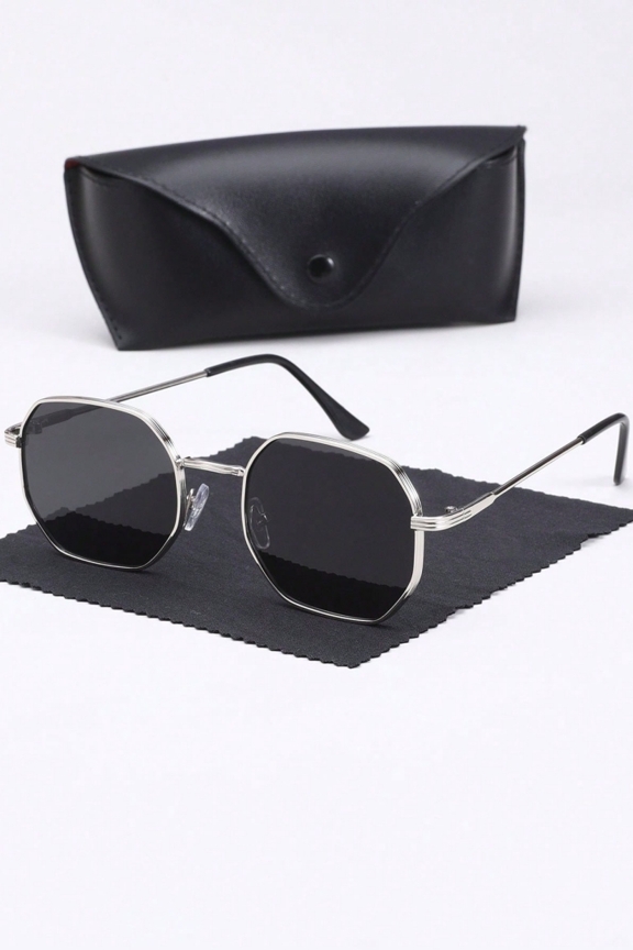 1 Pair Men s Geometric Fashion Fashion Glasses Classic Luxury Design With Delicate Eyeglass Case Suitable For Daily Life Accessories And Driving p 32901578