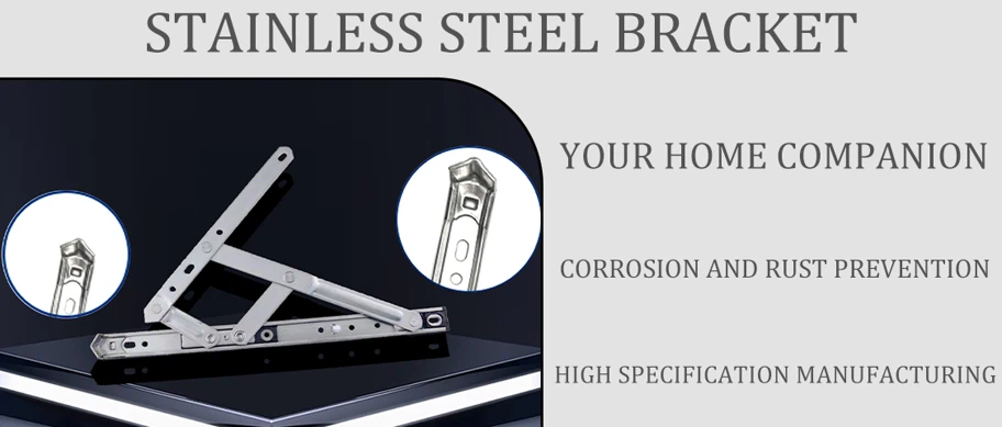 Silver Stainless Steel Sliding Prop For Casement Window Wind Brace For Stainless Steel Sliding Casement Window Lightweight Top Hung Window Hinge Support Aluminum Alloy Casement Window Hinge Prop p 37611050