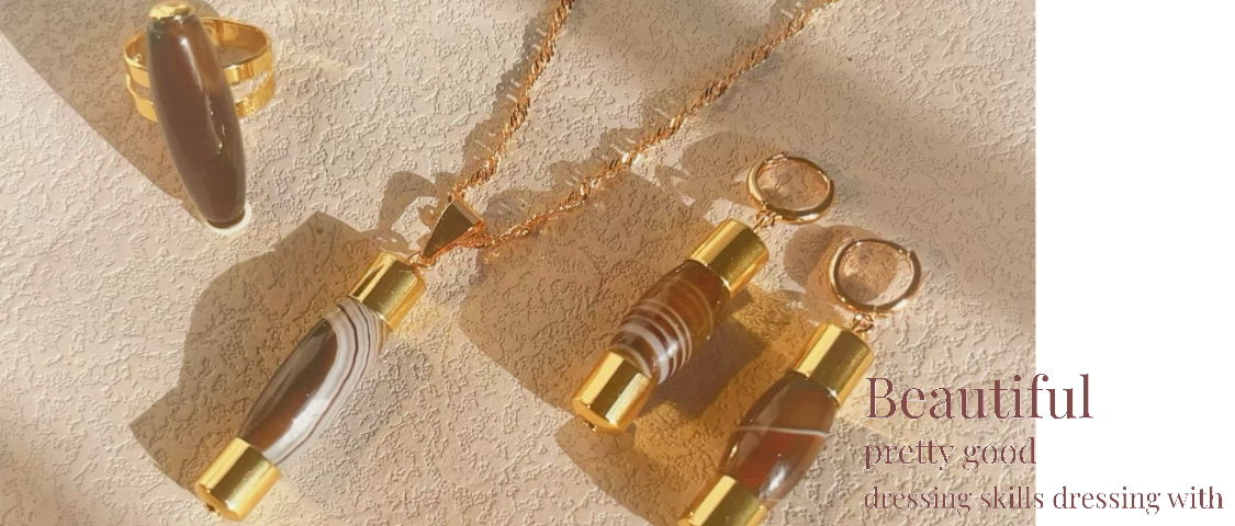 Very Fashionable Elegant Women s Natural Agate Stone Jewelry Set Ring Pendant Necklace Earrings Unique Agate Stone Each Color Is Different Random Color Shipping Suitable For Women s Daily Matching Commuting Gifts Couples Friends Festivals p 31507923