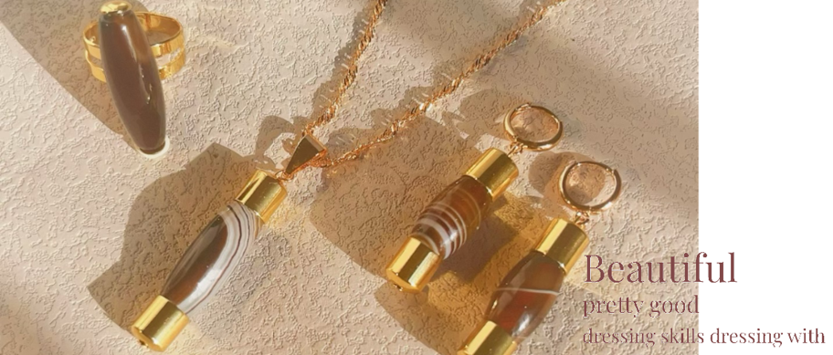 Very Fashionable Elegant Women s Natural Agate Stone Jewelry Set Ring Pendant Necklace Earrings Unique Agate Stone Each Color Is Different Random Color Shipping Suitable For Women s Daily Matching Commuting Gifts Couples Friends Festivals p 31507923