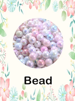 100pcs 8mm Mermaid Color Shiny Acrylic Spacer Loose Beads Faux Pearl Round Beads For Jewelry Making Necklace Bracelet p 20424503