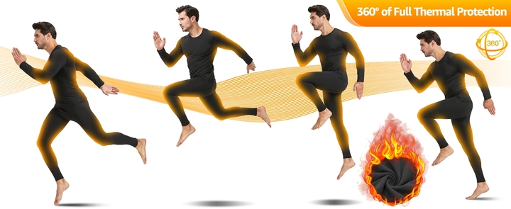 UNIQUEBELLA Men s Thermal Pants Thermal Lined Sports Tights Athletic Leggings Cold Weather Base Layer Winter Gear Outdoor Keep Warm Bottoms p 43841723