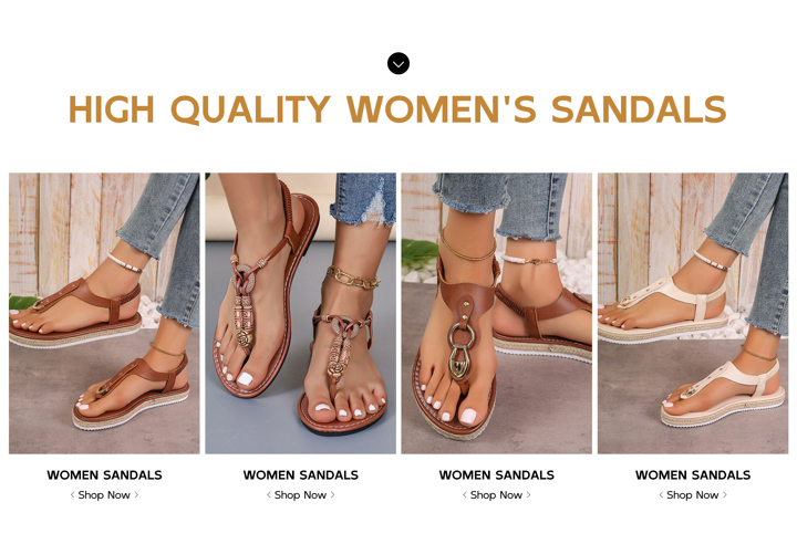 Women s Flat Rope Thong Slip On Sandals With Rivets And Elastic Ankle Strap Hollow Round Toe Non Slip Flat Outdoor Sandals p 34546692