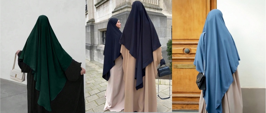 1pc Long Madina Style Wrap Around Instant Hijab Abaya Accessories Women Veil p 41386504