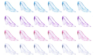 12pcs Mini Plastic Crystal Shoes 3 5 Inches Clear Stiletto Shoe Decoration Cute High Heel Statue Ornaments For Wedding Birthday Party Table Decoration Adult Gift  p 37398340