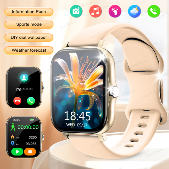 Hot New Silicone Strap Smartwatch Call Dial Function Pedometer Calorie Counter Multi Sport Modes Distance Tracking Message Notification Alarm Clock 1 83 Full Screen Touch Compatible With Android IOS Perfect Gift For Him Her p 43390490