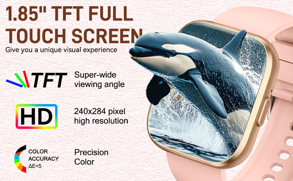 JELLOO 2024 Smart Watches Men Women Compatible With IOS Android Phones 1 85 Inch HD Full Touch Screen Fitness Watch With Heart Rate Sleep Track IP68 Waterproof Sports Smartwatch With 100 Sports Modes p 45792510