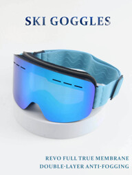 1pc Unisex Fashion Double Layer Anti Fog Lens Ski Goggles With Adjustable Strap Sweat Proof 3 Layers Sponge Lining Suitable For Outdoor Skiing p 46425322