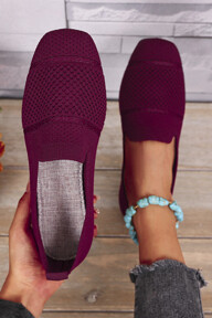 Women s Knitted Flat Slip On Square Toe Loafers Breathable Comfortable Mom Shoes For Spring And Autumn p 45110623
