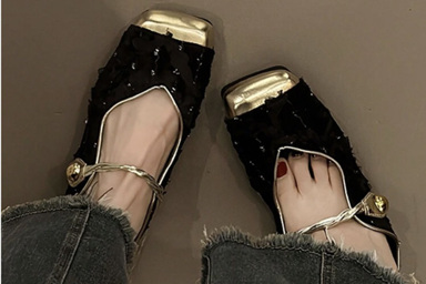 2024 Summer New Women Mules Slippers Backless Slip On Flat Shoes Square Toe Design p 39331359