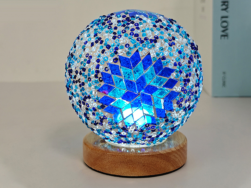 Bohemian Night Light Mosaic Glass Home Decor Bedroom Table Lamp With High Level Ambient Party Atmosphere p 47931765