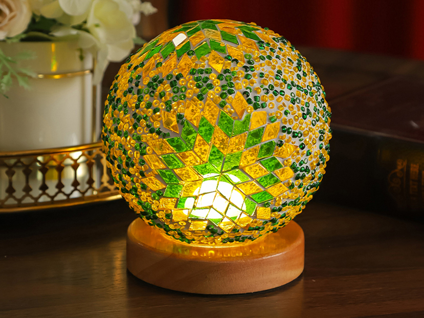 Bohemian Night Light Mosaic Glass Home Decor Bedroom Table Lamp With High Level Ambient Party Atmosphere p 47931765