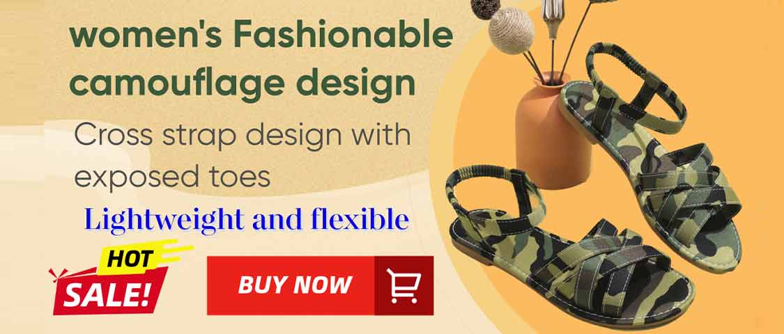 Women s Fashionable Comfortable Camouflage Open Toe Ankle Strap Flat Sandals Military Green Non Slip Gladiator Summer Shoes p 33223766