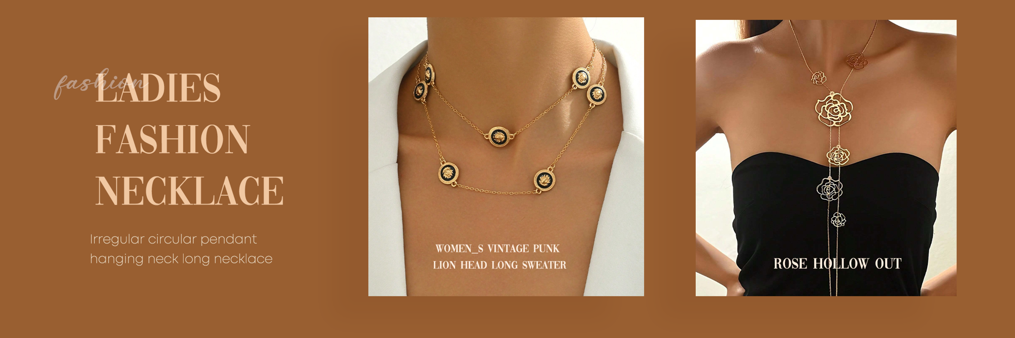 1pc Women s Vintage Punk Lion Head Long Sweater Chain Personalized Simple Versatile Accessory Gift Party Jewelry p 47185992