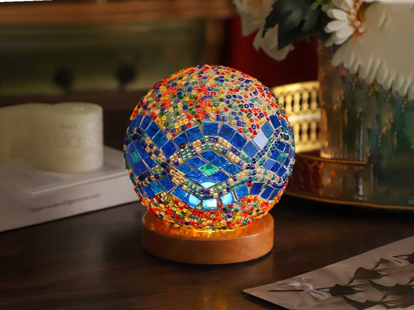 Highly Attractive Level Plug In Mosaic Baroque Night Light Bedroom Bedside Sleep Party Atmosphere Light Birthday Gift p 55382063