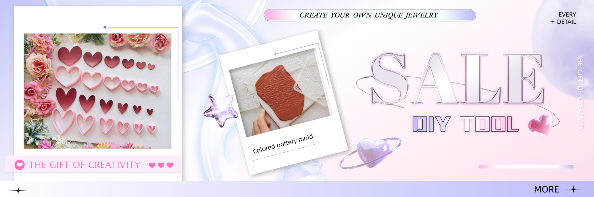 6pcs Heart Shaped Soft Clay Cutter Molds Tools For Making Earrings And Jewelry Valentines p 47452707
