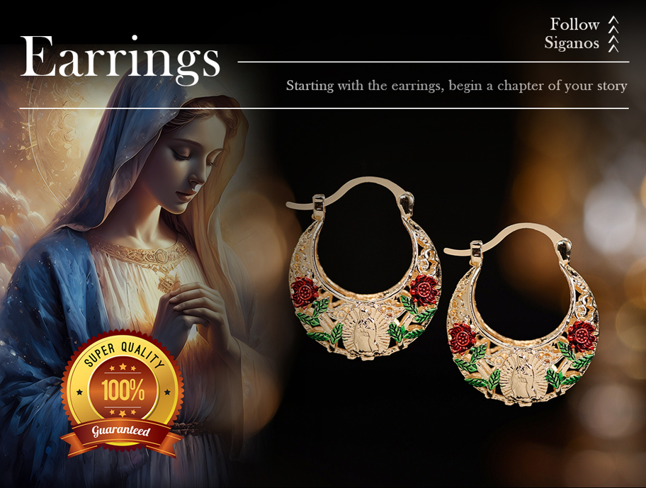 Mexican Style Metal Hollow Asymmetrical Hoop Earrings Perfect For Banquets Anniversary Gift For Couple Ear Jewelry Valentines Mom Mother Mother s Day Gift p 36350423