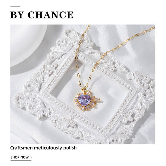 1pc Fashionable Charm Copper Inlaid Zirconia 18K Gold Plated Heart Pendant Necklace Suitable For Women Party Wear Jewelry Gift For Friend p 46848148
