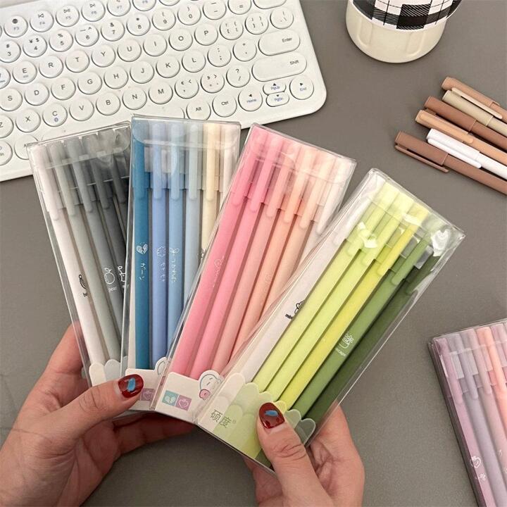 Black Banana 24pcs Black Ballpoint Pen Set Gradient Warm Morandi Color Retractable Fine Liner Pen Suitable For Students And Office Writing Supplies p 48604973