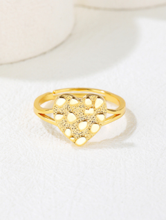 1pc Elegant Mirror Heart Shaped Adjustable Ring Luxury Jewelry Romantic Valentine s Day Gift For Women Valentines Mom Mother Mother s Day Gift p 14044309