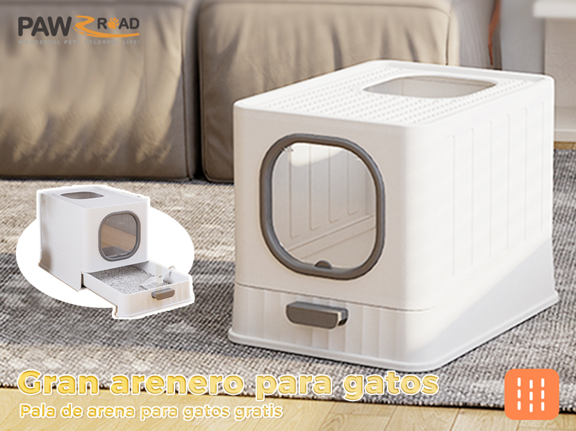 PAWZ Road Large Cat Litter Box XXL With Hood Cat Litter Box Scoop Hood Toilet With Lid p 31003243