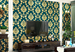 3D Plaid Embossed Pattern European Modern Style Damask Bedroom Living Room TV Background PVC 1 7ft 31 16ft Non Pasted Wallpaper p 50727059