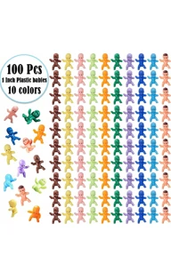 100pcs 1 Inch Mini Plastic Sculptures 10 Color Small Statues Suitable For Shower Games My Ice Cracked Ice Cube Games Family Prank Games Office Stress Relief Party Gifts Decor DIY Crafts Home Decoration Accessories p 46379215